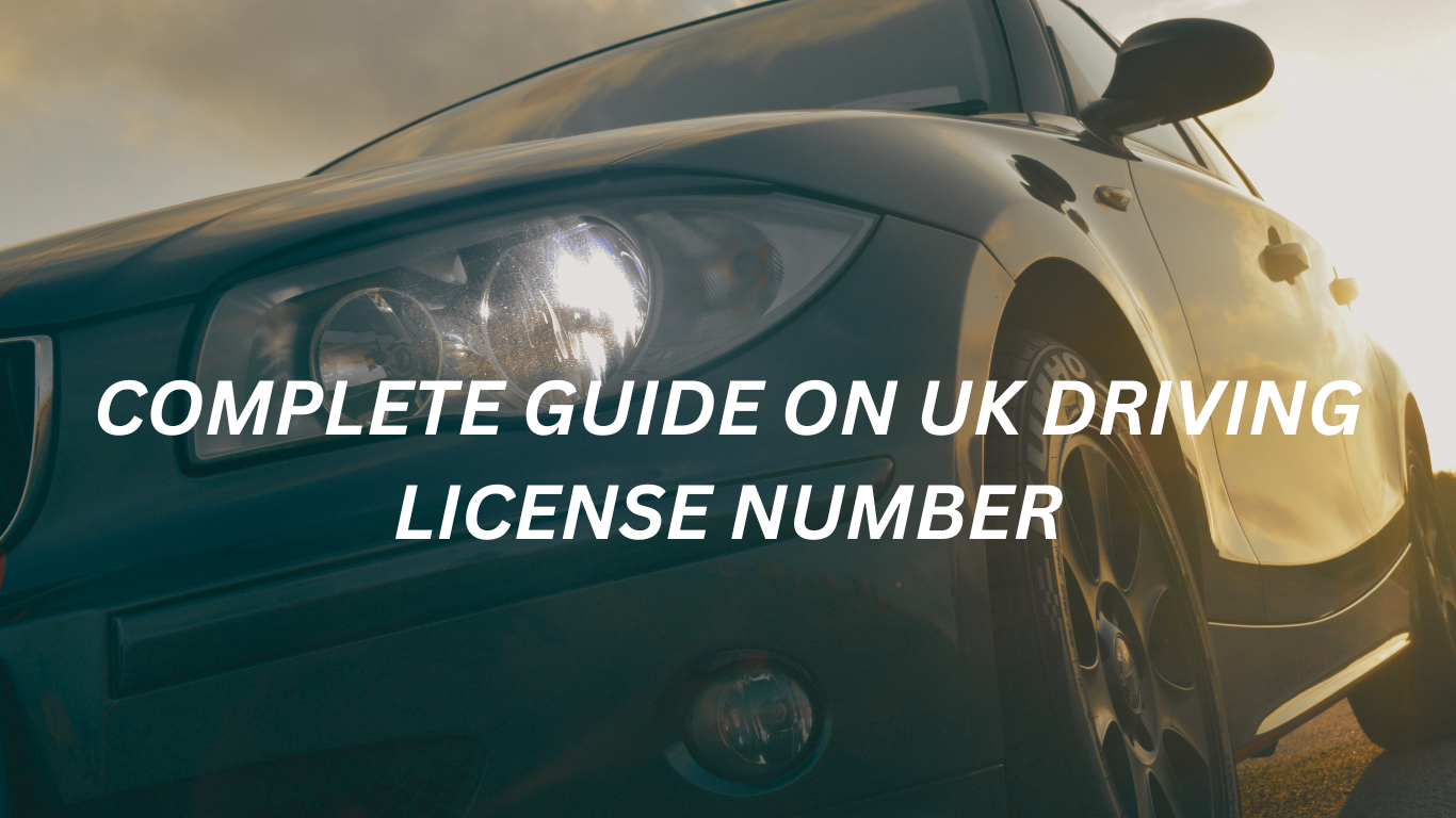 compplete guide on UK driving license number